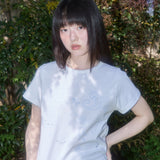 グリッター メイジー ロゴ Tシャツ (White) F25QB125