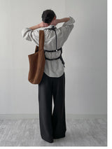 [Setup Available] Pepper Two-Tuck Wide Slacks