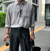 Hyper Essential Overfit Linen Shirt