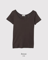 Basic Mood Slim U-neck T-shirt (6color)