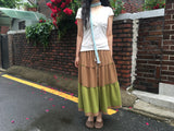 フローラルVネックT