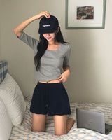[MADE/6colors] ミルドコットン 4スリーブTシャツ