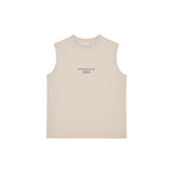 25SS ベーシックロゴウーマンスリーブレス ダークベージュ