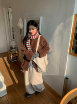 Vilkans High Neck Wool Half Coat Long