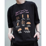 PEANUT STAIN - Poop ブラック ボクシー Tシャツ