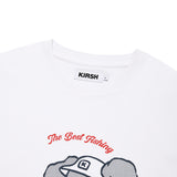 フィッシングウィティーバニーグラフィックルーズフィットTシャツ [WHITE]