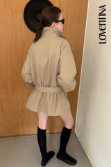 WIND HIGH-NECK JACKET_BEIGE