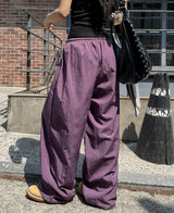 [U-BASIC] Chico Summer Two-Pin Tuck Nylon Pants