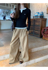 Super Pintuck Wide Cotton Pants