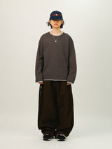 AND Pin-tuck Balloon Pants