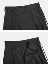 Two-button Wrap Pants