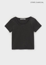 [B-BASIC] スタンダードUネック半袖Tシャツ