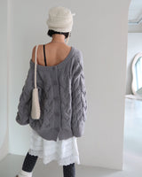 Egg knit mini shoulder bag