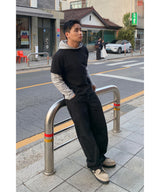 Hood layered long sleeve