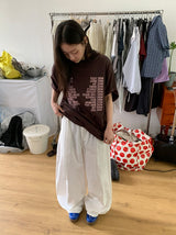 [unisex] ムートレタリングオーバー半袖Tシャツ