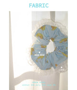 moon bear scrunchie babi blue