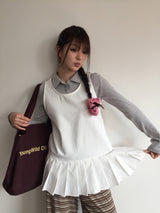 ルーシー フリルカラー Tシャツ(2color)