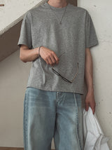 ムードベーシッククロップ半袖Tシャツ