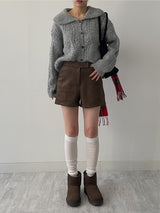 Granma Collar Knit Cardigan