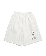 サンダーラベルプリンティングハーフパンツ