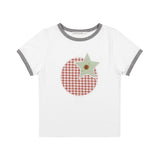 Tomato Patch Ringer Tee (White) F25QB140