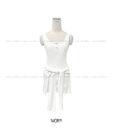 Tian snap layered wrap sleeveless