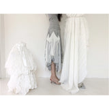 【MADE】シフォンフラッタースカート, グレー