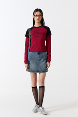 ODSDラグラントラックセミクロップTシャツ - 4 COLOR