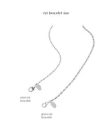 [925 silver] Huit.silver.33 / グロスリジブレスレット
