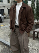 Mute suede cropped jacket