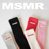 Clare Patch Crew Socks Light Grey
