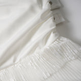 Double Belted Ribbon Frill Skirt
