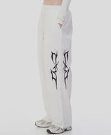 THUNDER EMBROIDERY LOGO STRING NYRON PANTS 