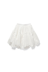 Wave frill skirt_ivory