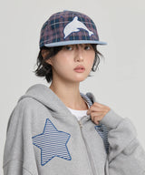 Flannel Check Dolphin Cap
