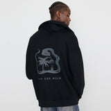 Into The Wild Snake Hoodie Zip Up Black
