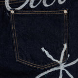 Esther Lettering Denim Pants 3C