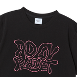 25SS ADLV PLANET SHORT SLEEVE T-SHIRT BLACK