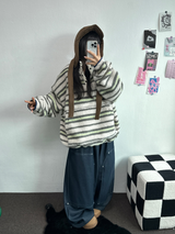 MINK🐻🧸RIVET STRING LONG WIDE PANTS 💙🖤2COLOR