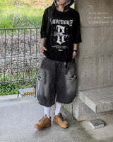 Labon Track Bermuda Denim Pants