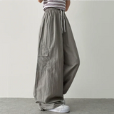 Roa Baslock Nylon Cargo Wide Pants