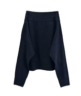 Leno One-Shoulder Off-Knit Top
