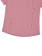 CHECK BLOUSE RED