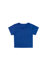 ラベルベーシックTシャツ_ブルー