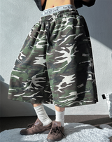 BASIC MILITARY カモフラージュバミューダ🩶💚💙🖤3COLOR