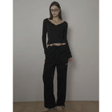 COTTON CANDY PANTS-BLACK