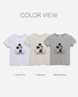 Waffle-printed short-sleeved T-shirt