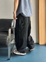 Click Carpenter Cotton Wide Pants 2C
