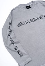 BBD Crushed Faith Pigment Long T-Shirt (Gray)