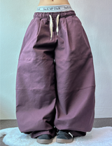 COTTON WIDE BALLOON LONG PANTS 💜🖤💛3COLOR